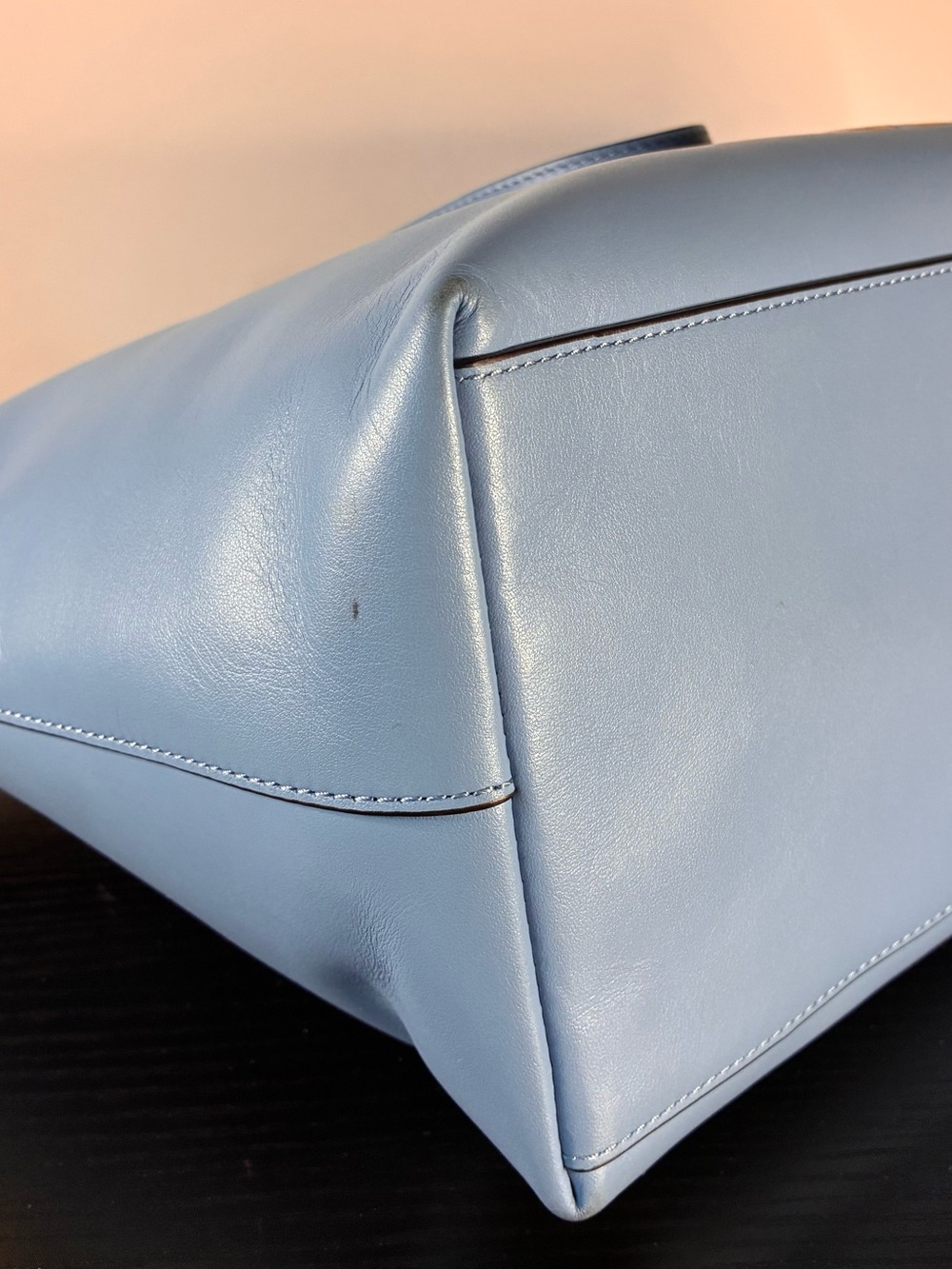 Disney X Coach Mickey Blue Calf Leather City Tote - Picture 12 of 14